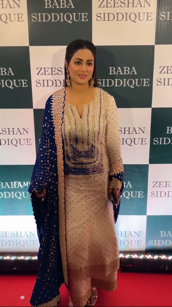Beauteous White Color Georgette Embroidery Work Sharara Suit