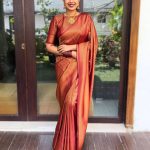 Glamorous Maroon Color Soft Lichi Silk Jacquard All Over Saree