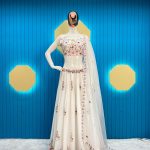 Glamorous White Chinon Sequence Embroidery Lehenga Choli