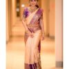 Majestic Golden Color Soft Lichi Silk Jacquard All Over Saree
