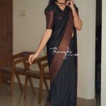 Perfect Black Color Soft Lichi Silk Jacquard All Over Saree