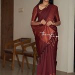 Perfect Maroon Color Soft Lichi Silk Jacquard All Over Saree