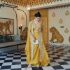 Perfect Yellow Color Organza Cording Embroidery Salwar Suit