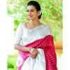 Pretty Pink Color Soft Lichi Silk Jacquard All Over Work Saree