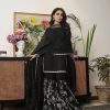 Sublime Black Color Georgette Thread Sequence Salwar Suit