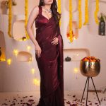 Superb Maroon Color Soft Fancy Tabby Design All Over Saree