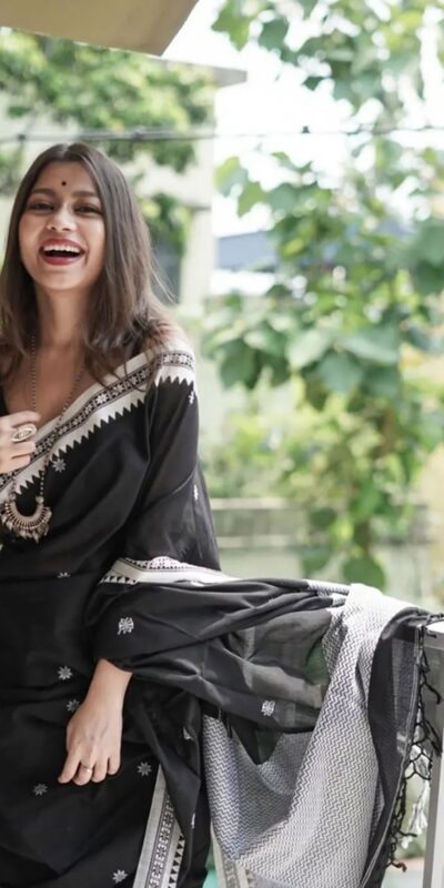 KP 5074 Black Color Soft Lilan Slab Weaving Work Saree Casual, Party Wear, Wedding, Events Etc. Expected Delivery 4-6 Working Days @1449/- | Sarees, Bollywood Sarees, Creative Sarees, Designer Sarees, Embroidered Sarees, Ethnic Saree, Modern Digital sarees, Party Wear Sarees