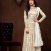 Charm White Color Vaishnavi Net Embroidery Sharara Suit