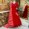 Elegant Red Color Georgette Embroidery Sequence Gown