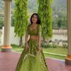 Grand Green Georgette Embroidery Sequence Lehenga Choli