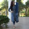Mesmerizing Blue Color Viscose Rayon Printed Work Kurti