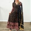 Pretty Black Color Georgette Thread Sequence Work Salwar Suit