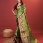 Superb Green Color Rich Cotton Jacquard Silk Saree