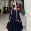 LNB 1403 Black Color Georgette Plain Embroidery Lehenga Choli Festive Party Wedding, Events etc. Delivery 4-6 Working Days @2999/- | Lehenga, Bollywood Lehenga, Creative Lehenga, Designer Lehenga, Embroidered Lehenga, Party Wear Lehenga