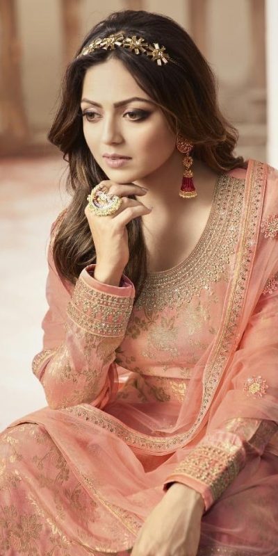 FC L.t 5401 Peach Color Jacquard Silk Georgette Diamond Sharara Suit Wedding, Party, Festive Expected Delivery 4-6 Working Days  @2999/- | Jump Suits, Salwar suit, Designer Suits, Casual Suits, Creative suits, Palazzo Suits, Party Wear Suits, Patiala Suits, Straight Suits