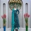 Alluring Blue Color Maslin Silk Digital Printed Salwar Suit