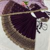 Fancy Purple Color Georgette Embroidery Lehenga Choli