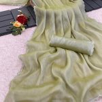 Grand Pista Color Soft Burberry Zimmy choo Silk Saree