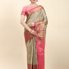 Pretty Golden Color Soft Kanjivaram Pattu Self Jacquard Saree