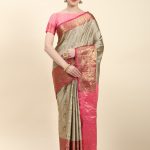 Pretty Golden Color Soft Kanjivaram Pattu Self Jacquard Saree