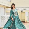 Stylist Blue Color Georgette Sequence Work Lehenga Choli