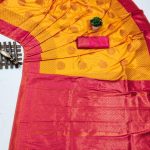 Superb Yellow Color Soft Silk Copper Zari Design Saree