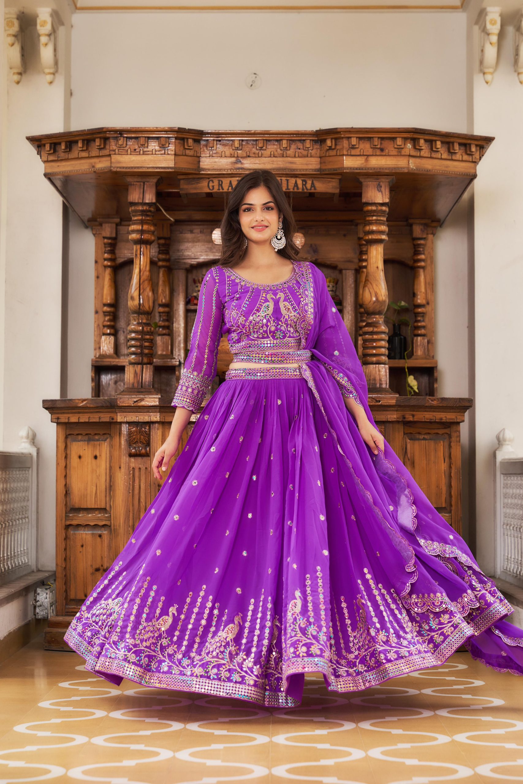 Lehenga choli for diwali hotsell