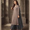 Pretty Grey Color Georgette With Embroidery work With Stone Salwar Suit