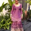 Pretty Pink Color Twill Net With Heavy Embroidery Sequence Work Salwar Suit