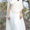 Exotic White Color Georgette Threadbare With Sequin Work Anarkali Gown