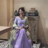 Stylist Purple Color Jimmy Choo Sequence Embroidery Rivet Moti Work Salwar Suit