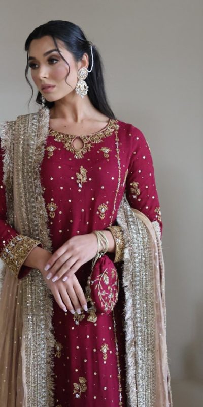 LG 1923 Red Color Faux Georgette With Sequence Handmade Moti Work Salwar Suit Casual, Wedding, Party, Festive, Events Etc.4-6 Working Days@ 2149/-only | Jump Suits, Salwar suit, Designer Suits, Casual Suits, Creative suits, Palazzo Suits, Party Wear Suits, Patiala Suits, Straight Suits