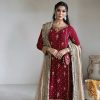 LG 1923 Red Color Faux Georgette With Sequence Handmade Moti Work Salwar Suit Casual, Wedding, Party, Festive, Events Etc.4-6 Working Days@ 2149/-only | Jump Suits, Salwar suit, Designer Suits, Casual Suits, Creative suits, Palazzo Suits, Party Wear Suits, Patiala Suits, Straight Suits