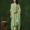 Glowing Pista Color Rangoli Coding Sequence Work Salwar Suit
