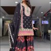 Black Georgette Sequences Work Salwar Suit