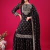 ZF 5006 Black Color Chinon Silk Sequence Work Salwar Suit Casual, Wedding, Festive, Events . Expected Delivery  4-6 Working Days @2149/- only      | Jump Suits, Salwar suit, Designer Suits, Casual Suits, Creative suits, Palazzo Suits, Party Wear Suits, Patiala Suits, Straight Suits