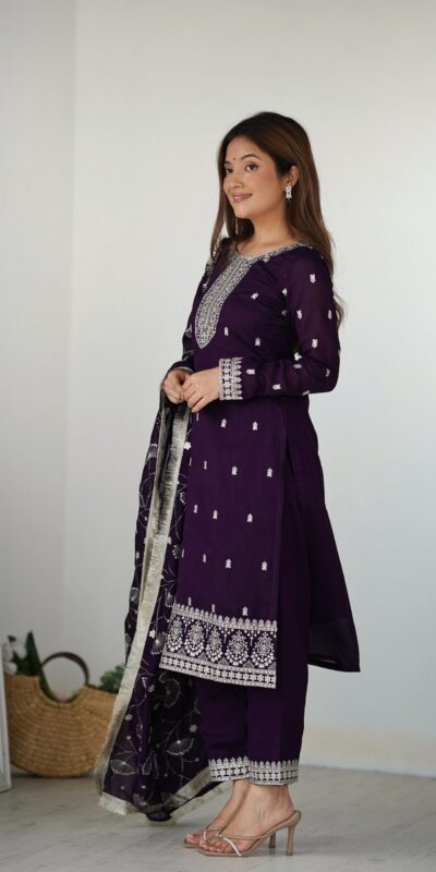 KB 276 Purple Color Rangoli Silk Sequence Jari Work Salwar Suit Casual, Wedding, Party, Festive, Events Etc.4-6 Working Days@ 2049/-only | Jump Suits, Salwar suit, Designer Suits, Casual Suits, Creative suits, Palazzo Suits, Party Wear Suits, Patiala Suits, Straight Suits