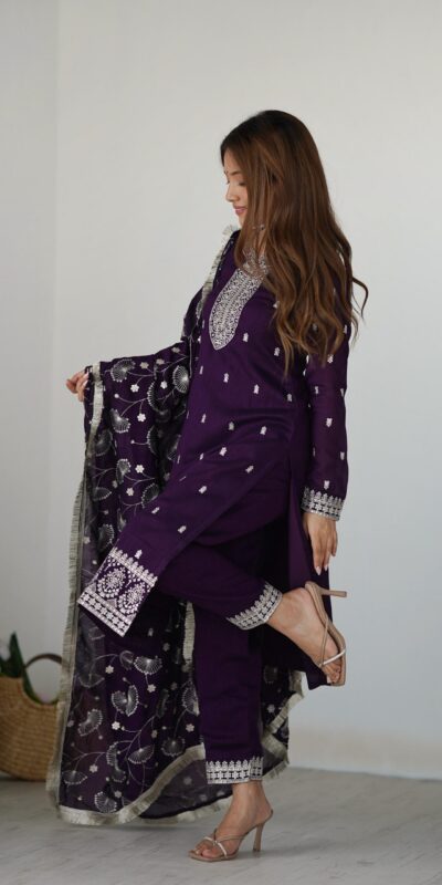 KB 276 Purple Color Rangoli Silk Sequence Jari Work Salwar Suit Casual, Wedding, Party, Festive, Events Etc.4-6 Working Days@ 2049/-only | Jump Suits, Salwar suit, Designer Suits, Casual Suits, Creative suits, Palazzo Suits, Party Wear Suits, Patiala Suits, Straight Suits