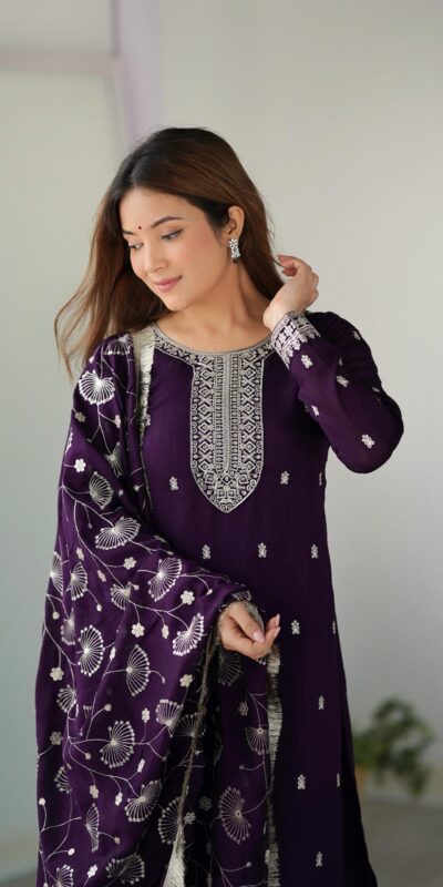 KB 276 Purple Color Rangoli Silk Sequence Jari Work Salwar Suit Casual, Wedding, Party, Festive, Events Etc.4-6 Working Days@ 2049/-only | Jump Suits, Salwar suit, Designer Suits, Casual Suits, Creative suits, Palazzo Suits, Party Wear Suits, Patiala Suits, Straight Suits