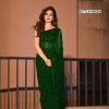 Green Georgette Embroidered Sequin Saree