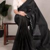 Black Gadhawal Arca Work Saree