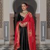 Black Chinon Border Lace Salwar Suit