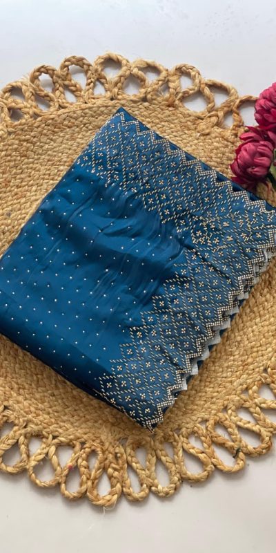 Blue Jimmy Choo Diamond Saree