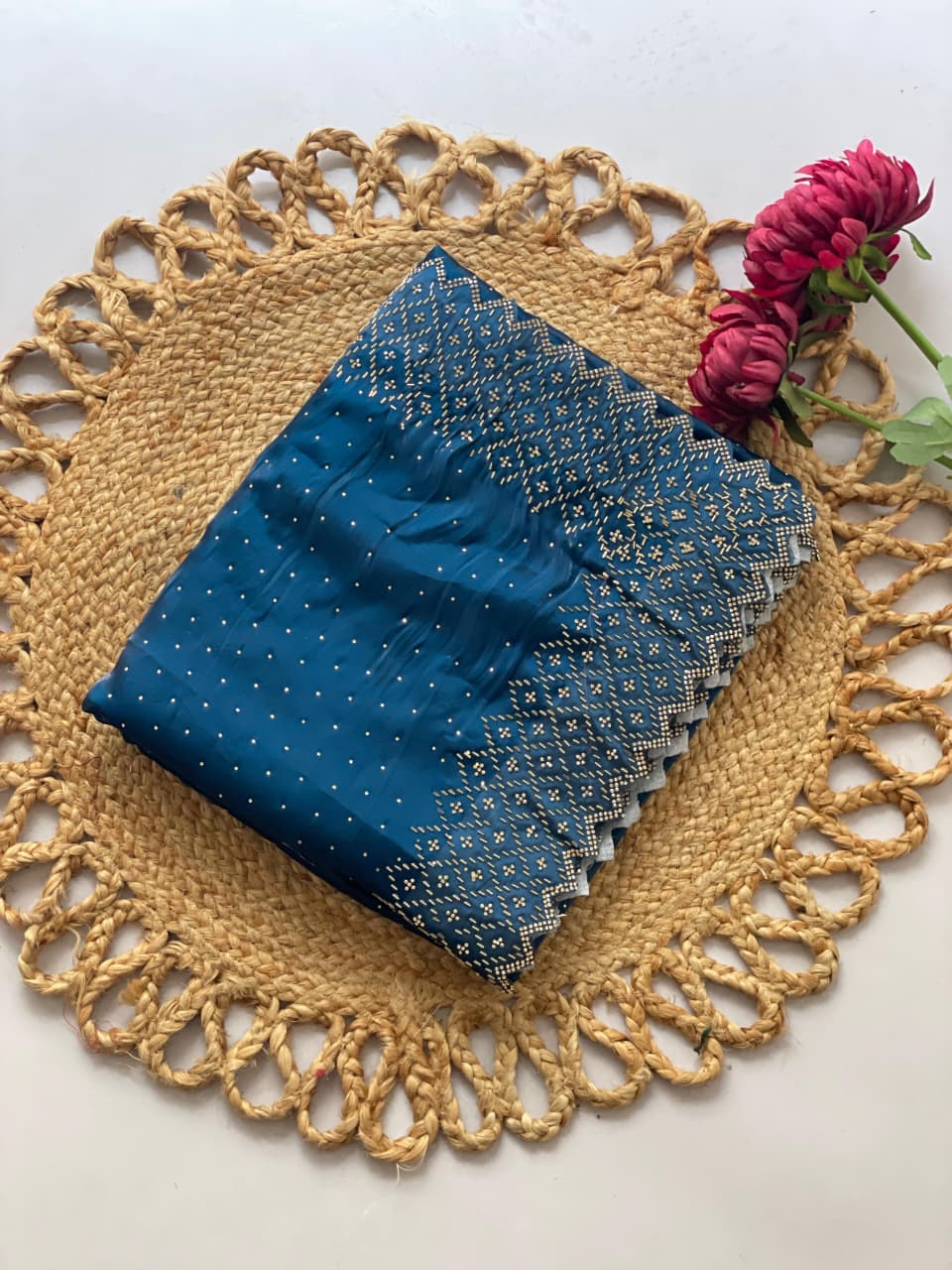 Blue Jimmy Choo Diamond Saree