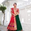 Green Vichitra Paithni Lehenga Choli