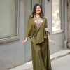 Mehandi Chinon Sequence Salwar Suit