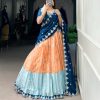 Orange Zari Kota Thread Lehenga Choli
