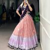 Peach Zari Kota Thread Lehenga Choli