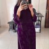 Wine Georgette Embroidery Salwar Suit