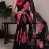 YNF 7033 Black Color Chiffon Lace Work & Lace Border Saree . Available at ₹1499 only. Delivery 4-6 Working Days. Shop now. | Sarees, Bollywood Sarees, Creative Sarees, Designer Sarees, Embroidered Sarees, Ethnic Saree, Modern Digital sarees, Party Wear Sarees